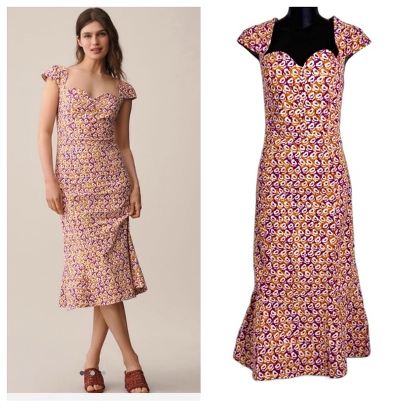 Anthropologie Dresses & Skirts - Anthropologie Maeve Cecily Fit & Flare Midi Dress NWT Size Large